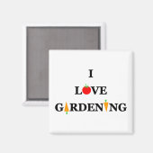 Aimant Cute Vegetable Gardener Saying Cartoon Veggies (Recto/Verso)