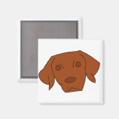 Aimant Cute Vizsla (Recto/Verso)