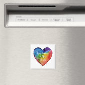 Aimant Cute Watercolor Rainbow (In Situ (Lave-vaisselle))