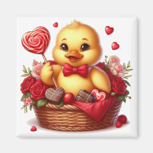 Aimant Cute/Whimisical Valentine's day cank