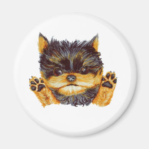 Aimant Cute Yorkie Puppy