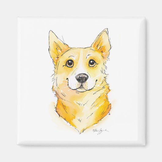 Aimant Cutie Corgi (Devant)