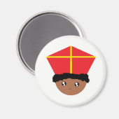 Aimant Cutieful Kids Art St. Nicholas Miter Zwarte Piet (Recto/Verso)