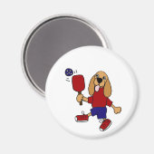 Aimant CV - Cocker Spaniel Lecture de Pickleball Cartoon (Recto/Verso)