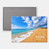 Aimant CY0029, Chypre, Plage (Recto/Verso)