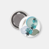 Aimant Cyan Boho (Recto/Verso)