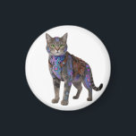 Aimant Cyberpunk Circuit Cat – Neon Tech Beast<br><div class="desc">Futuristic cyber-cat fused with glowing neon circuits, cyberpunk harness, and high-tech implants. This badass tabby cyborg stands proud in pure white background — ultimate blend of cute kitten charm and dystopian hacker vibe. Perfect for cyberpunk art prints, NFT drops, sci-fi posters, gamer room decor, tech enthusiast gifts, dark neon wall...</div>