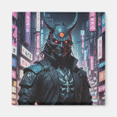 Aimant Cyberpunk Demon Samurai (Devant)