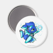 Aimant Cybunny jaune avec étoiles (Recto/Verso)