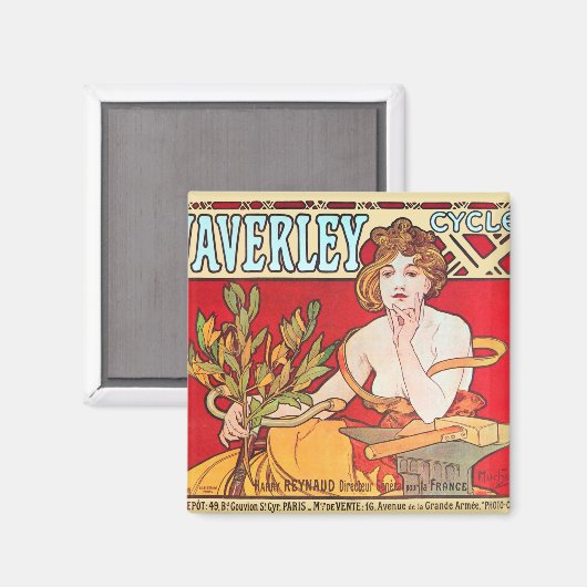 Aimant Cycles Waverley, Mucha (Recto/Verso)