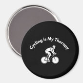 Aimant Cycling is My Therapy (Recto/Verso)
