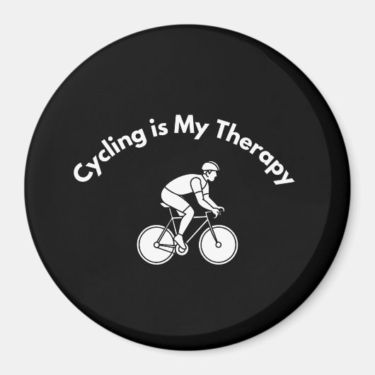 Aimant Cycling is My Therapy (Devant)