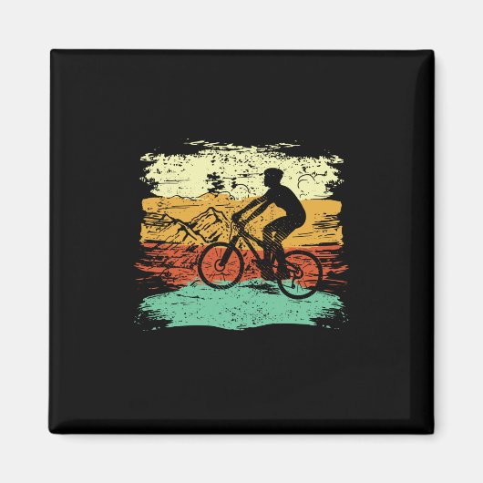 Aimant Cyclisme à vélo Rétro (Devant)