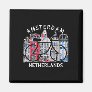 Aimant Cyclisme Amsterdam Pays-Bas Graphique