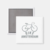 Aimant Cyclisme Amsterdam Pays-Bas Graphique _1  (Recto/Verso)