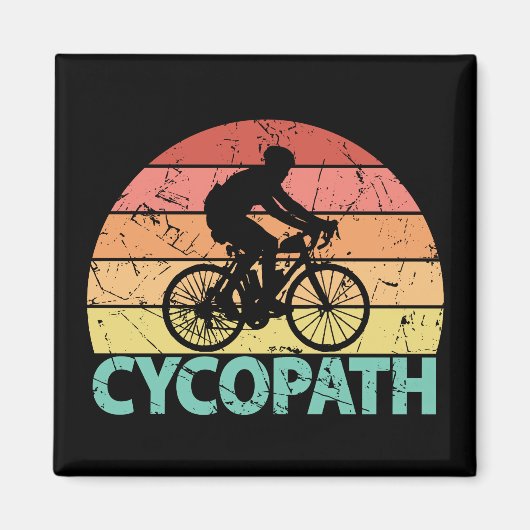 Aimant Cyclisme amusant Cycopath (Devant)