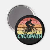 Aimant Cyclisme amusant Cycopath (Recto/Verso)