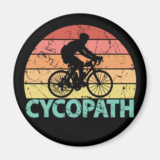 Aimant Cyclisme amusant Cycopath (Devant)