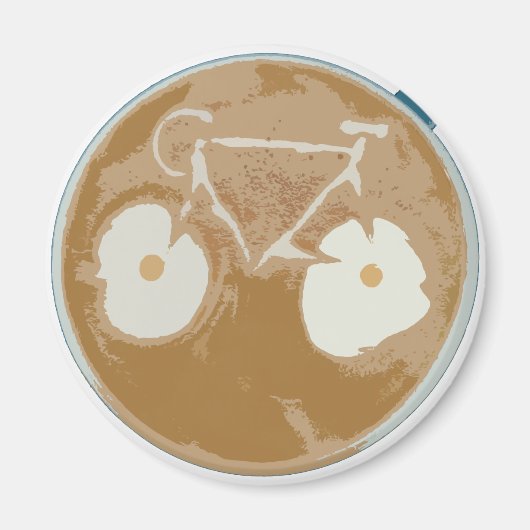 Aimant Cyclisme Art Latte (Devant)