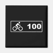 Aimant Cyclisme - Century Ride 100 (Devant)