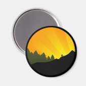 Aimant cyclisme : montagne rayz : (Recto/Verso)