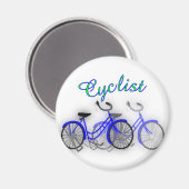 Aimant Cycliste (1950 Bicycle) Dessin aquarelle (Recto/Verso)