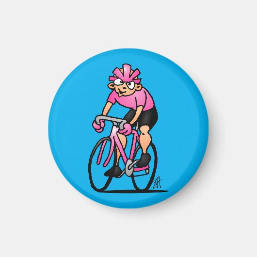 Aimant Cycliste au Maglia Rosa (Devant)