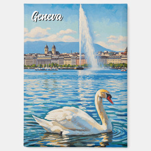 Aimant Cygne à Genève Suisse Voyage
