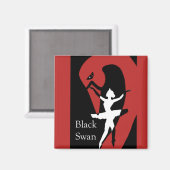 Aimant Cygne noir (Recto/Verso)
