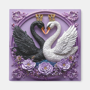 Aimant Cygnes de mariage