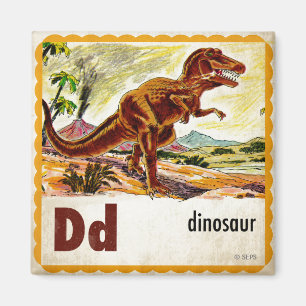 Aimant D est pour le dinosaure