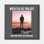 Aimant D Funny 50th Milestone Birthday  (Devant)