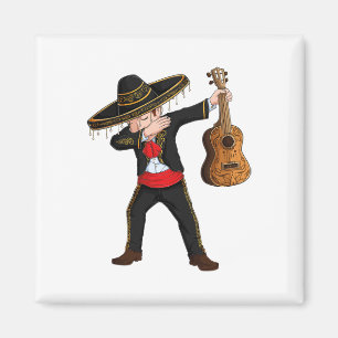 Aimant Dab Costume Mariachi mexicain Charro Sombrero Cinc
