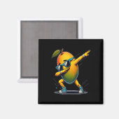 Aimant Dab Dance Mango Danser Danser Dabbing Fruit (Recto/Verso)