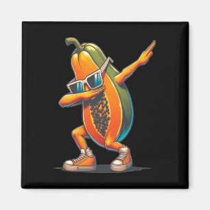 Aimant Dab Papaya Danser Dabbing Papaya Fruit Avec Sungl
