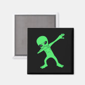 Aimant Dabbing Alien Halloween Fun Dab Boys Enfants (Recto/Verso)