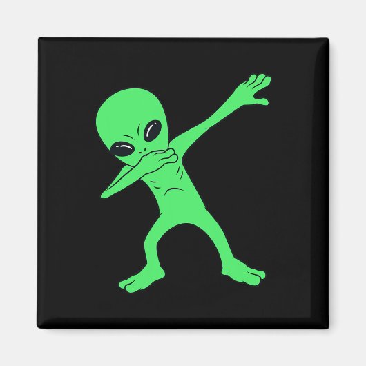 Aimant Dabbing Alien Halloween Fun Dab Boys Enfants (Devant)