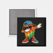 Aimant Dabbing Basketball Ice Cream Drip Boys Basketball  (Recto/Verso)