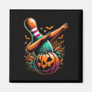 Aimant Dabbing Bowling Citrouille Halloween Éffrayant Bow