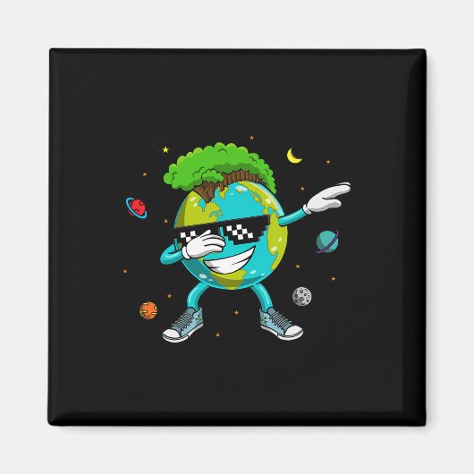 Aimant Dabbing Earth Recyclage Conversation Science spati (Devant)