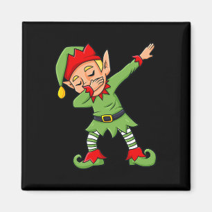 Aimant Dabbing Elf Amusants Noël Garçons Filles Enfants D