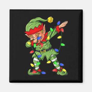 Aimant Dabbing Elf Christmas Tree Lights Garçons Enfants 