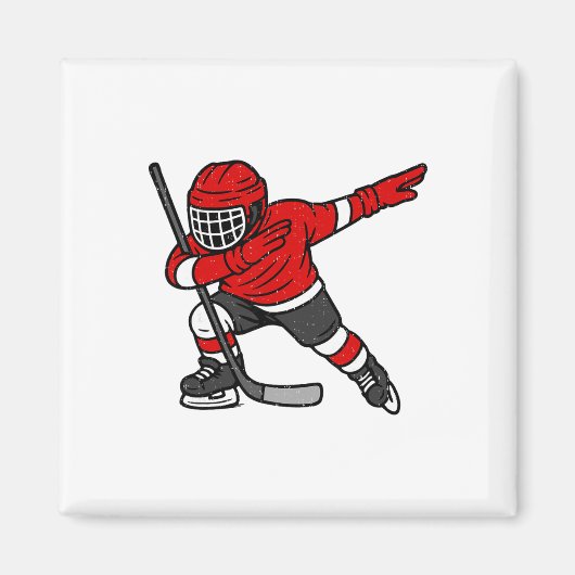 Aimant Dabbing Ice Hockey Player Sports Athlete Dab Dance (Devant)