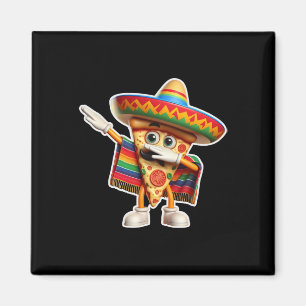 Aimant Dabbing mexicain Pizza Dance Nourriture Amoureux G