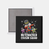 Aimant Dabbing Nutcracker Cousin Squad Funny Matching Chr (Recto/Verso)