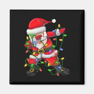 Aimant Dabbing Père Noël pour les garçons Filles Arbre de