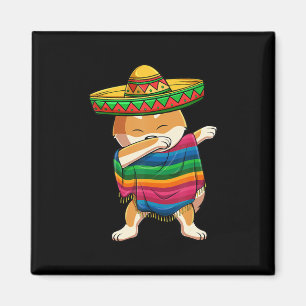 Aimant Dabbing shiba inu Cute Mexique Dog Present