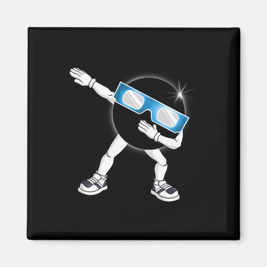 Aimant Dabbing Total Solar Eclipse 2024 Totality Dab Boys (Devant)