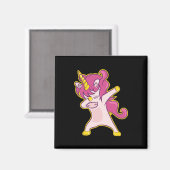Aimant Dabbing Unicorn (Recto/Verso)