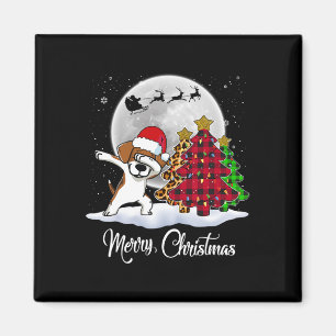 Aimant Dabing Beagle Dab Chien Santa Hat Arbre de Noël Fu